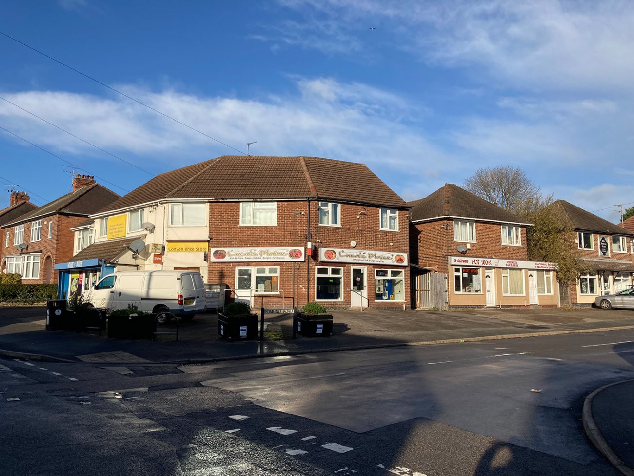 Photograph of Edmund Road shops