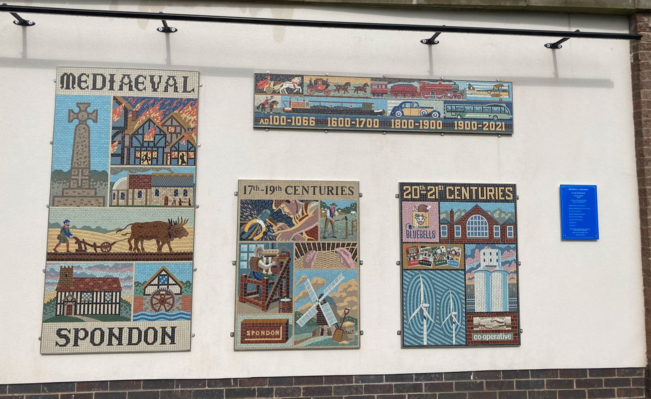 Photograph of Spondon History Mosaics